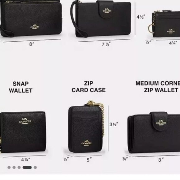 NWT COACH Double Zip Wallet In Im/Dark Pine - Picture 4 of 4